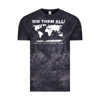 Cloud Black Seven Continents Shirt Vintage Tee - FloraArt