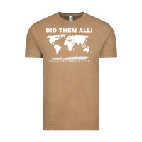 Vintage Coffee Seven Continents Shirt Vintage Tee - FloraArt