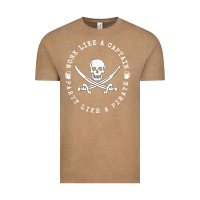 Vintage Coffee Work like a captain party like a pirate Vintage Tee - FloraArt