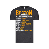 Vintage Black wicked smaht boston accent translator bostonians gifts shirt Vintage Tee - FloraArt