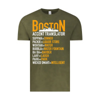 Vintage Olive wicked smaht boston accent translator bostonians gifts shirt Vintage Tee - FloraArt