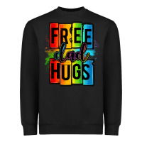 Black free dad hugs Heavyweight Sweatshirt - OliviaCreatesArt