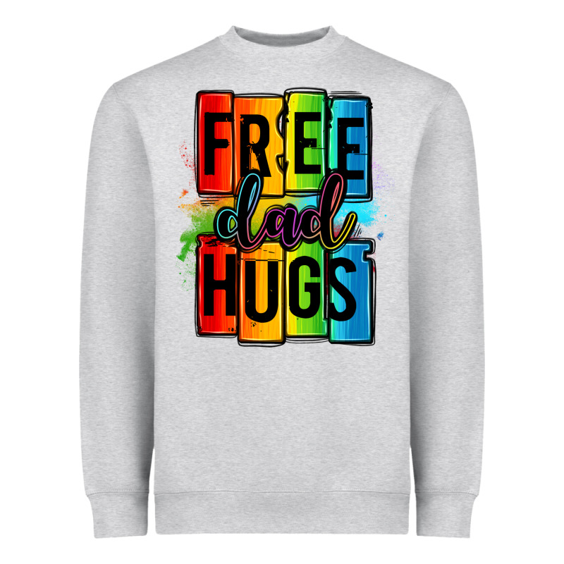 Free Dad Hugs Heavyweight Sweatshirt by OliviaCreatesArt | Teevron