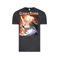 Vintage Black Clash of the Titans (Transparent) Vintage Tee - ArtMosaic