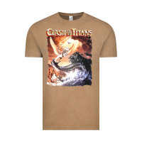 Vintage Coffee Clash of the Titans (Transparent) Vintage Tee - ArtMosaic
