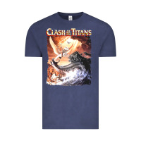 Vintage Denim Clash of the Titans (Transparent) Vintage Tee - ArtMosaic