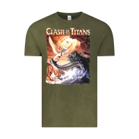 Vintage Olive Clash of the Titans (Transparent) Vintage Tee - ArtMosaic