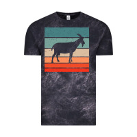 Cloud Black goat goats retro style vintage 140 goat lover Vintage Tee - ArtMosaic