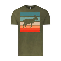 Vintage Olive goat goats retro style vintage 140 goat lover Vintage Tee - ArtMosaic