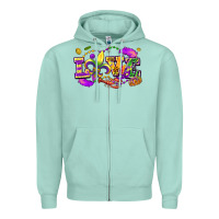 Seafoam love mardi gras Zipper Hoodie - FaDigitalArtStudio
