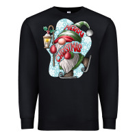 Black merry Christmas gnome Premium Sweatshirt - CowhideDigitalArt