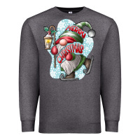 Charcoal Heather merry Christmas gnome Premium Sweatshirt - CowhideDigitalArt