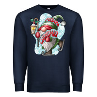 Navy merry Christmas gnome Premium Sweatshirt - CowhideDigitalArt