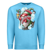 Ocean Blue merry Christmas gnome Premium Sweatshirt - CowhideDigitalArt