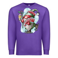 Purple merry Christmas gnome Premium Sweatshirt - CowhideDigitalArt