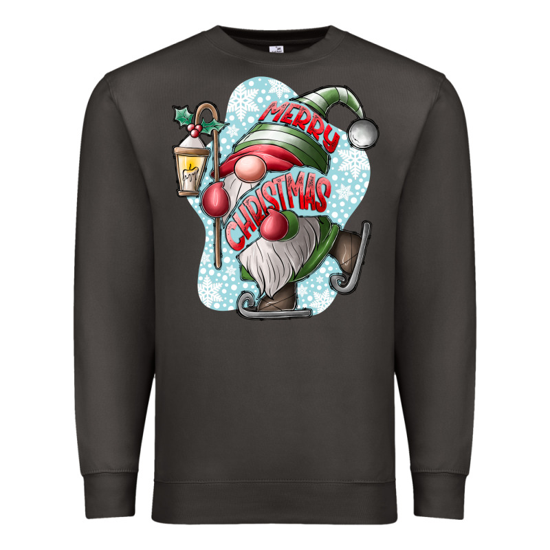 Merry Christmas Gnome Premium Sweatshirt by CowhideDigitalArt | Teevron