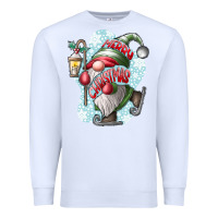 White merry Christmas gnome Premium Sweatshirt - CowhideDigitalArt