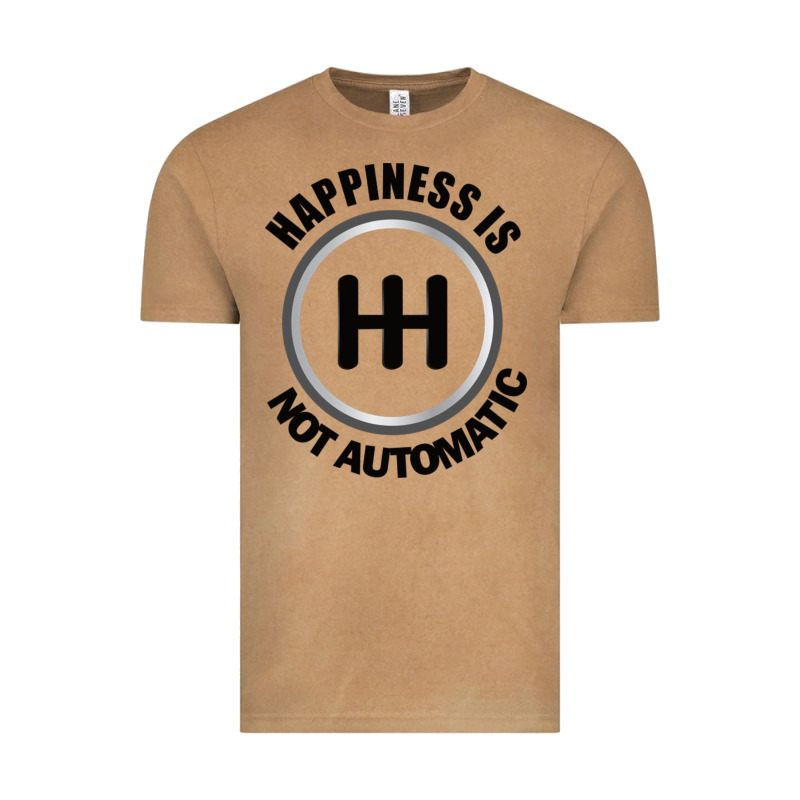 Happiness Is Not Automatic..save The Manuals.. 3 Pedals Cars Lovers Gi Vintage Tee by ArtMosaic | Teevron