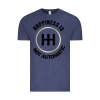 Vintage Denim Happiness is Not Automatic..Save the manuals.. 3 Pedals Cars Lovers gi Vintage Tee - ArtMosaic