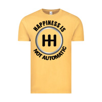 Vintage Mustard Happiness is Not Automatic..Save the manuals.. 3 Pedals Cars Lovers gi Vintage Tee - ArtMosaic