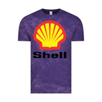 Cloud Purple Copy of shell gasoline Vintage Tee - ArtMosaic