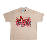 French Oak one loved teacher afro messy bun Urban Heavy Tee - texasbilliewilder