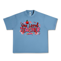Pebble Blue one loved teacher afro messy bun Urban Heavy Tee - texasbilliewilder