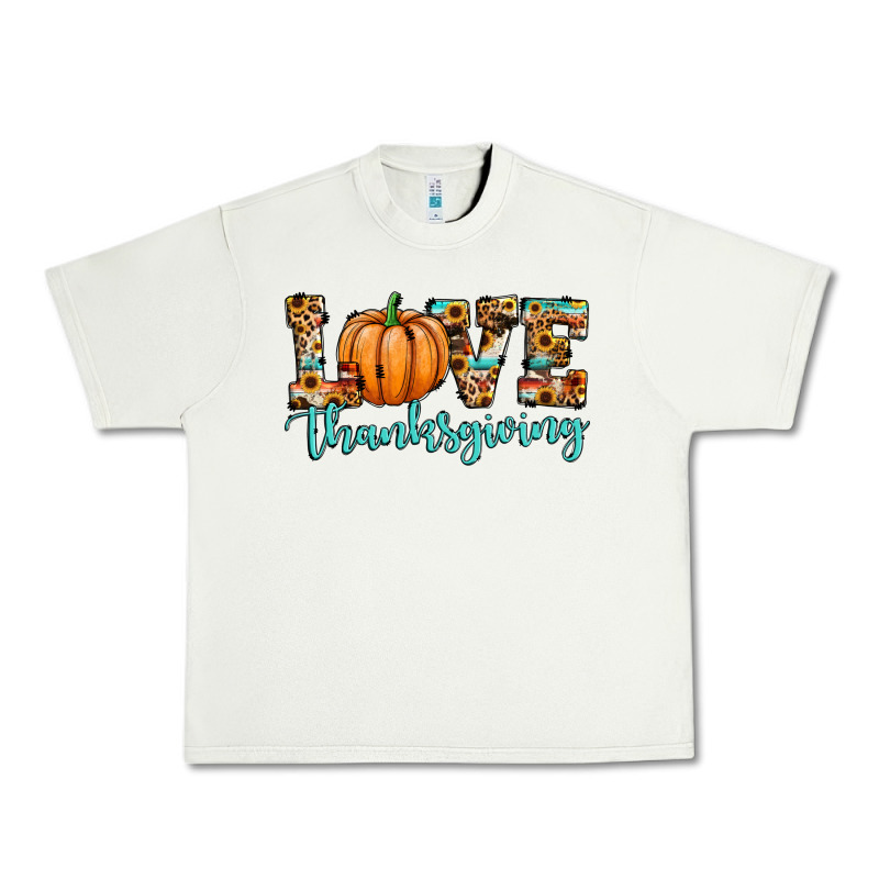 Love Thanksgiving Pumpkin Urban Heavy Tee by JahusDesignShop | Teevron