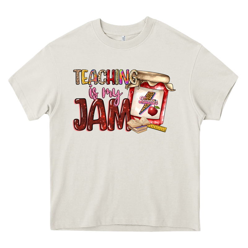 Teaching Is My Jam Heavy Core Tee by NancyCooperArtShop | Teevron