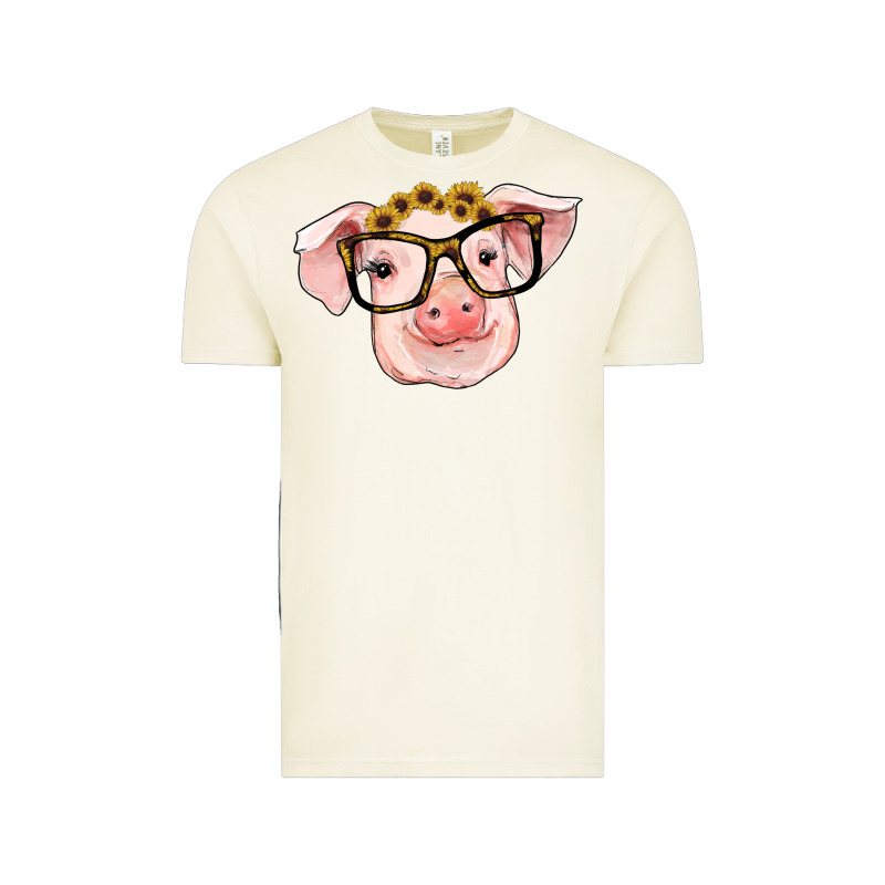 Sunflowers With Pig Vintage Tee by RanaPortraitStore | Teevron