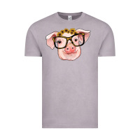 Vintage Zinc sunflowers with pig Vintage Tee - RanaPortraitStore