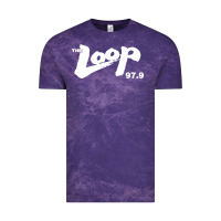 Cloud Purple The Loop 97.9 Illinois Radio Vintage Tee - ArtMosaic