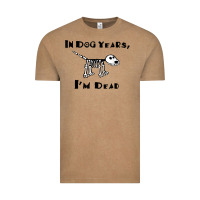 Vintage Coffee in dog years i'm dead t shirt Vintage Tee - ArtMosaic