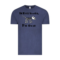Vintage Denim in dog years i'm dead t shirt Vintage Tee - ArtMosaic