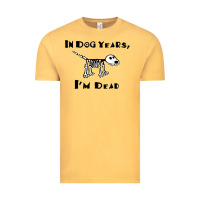 Vintage Mustard in dog years i'm dead t shirt Vintage Tee - ArtMosaic