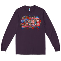 Plum America Long Sleeve Tee - HowdyJamesFarm