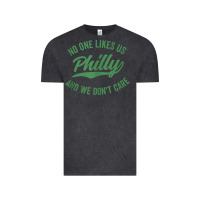Vintage Black philly no one likes us and we don't care green text tank top Vintage Tee - ArtMosaic