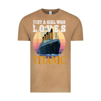 Vintage Camel ship just a girl who loves titanic boat titanic girls woman t shirt Vintage Tee - ArtMosaic