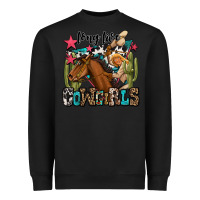 Black long live cowgirls Heavyweight Sweatshirt - OliviaCreatesArt
