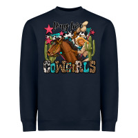 Navy long live cowgirls Heavyweight Sweatshirt - OliviaCreatesArt