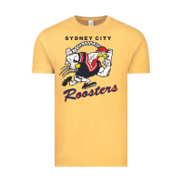 Vintage Mustard roosters-sydney city Classic Vintage Tee - ArtMosaic