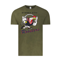 Vintage Olive roosters-sydney city Classic Vintage Tee - ArtMosaic