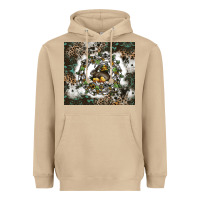 Mushroom natures circle of life Heavyweight Hoodie - CowhideDigitalArt
