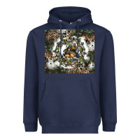Navy natures circle of life Heavyweight Hoodie - CowhideDigitalArt