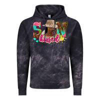 Cloud Black Afro woman with sunkissed Vintage Hoodie - NancyCooperArtShop