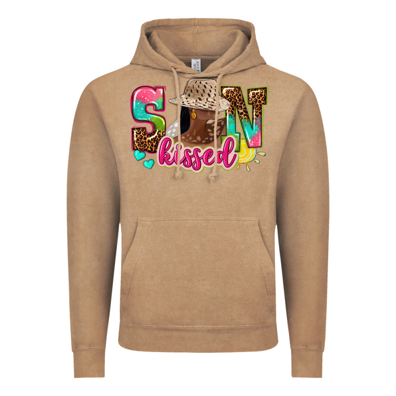 Afro Woman With Sunkissed Vintage Hoodie by NancyCooperArtShop | Teevron