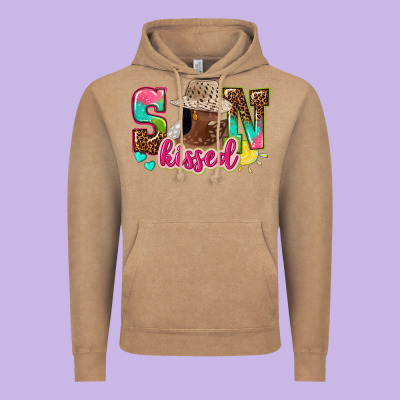 Afro Woman With Sunkissed Vintage Hoodie Designed By Nancycooperartshop