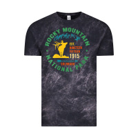 Cloud Black womens rocky mountain national park hiking travel souvenir novelty v n Vintage Tee - trangStudio