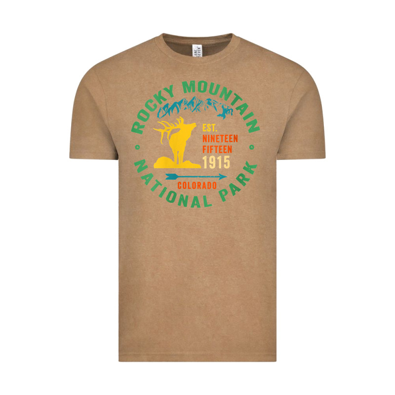Womens Rocky Mountain National Park Hiking Travel Souvenir Novelty V N Vintage Tee by trangStudio | Teevron