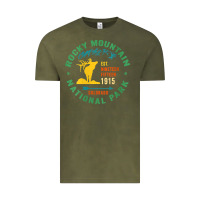 Vintage Olive womens rocky mountain national park hiking travel souvenir novelty v n Vintage Tee - trangStudio